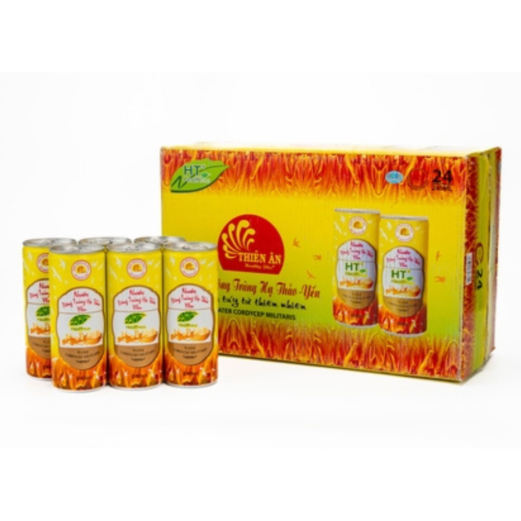 Thùng 24 Lon Nước Đông Trùng Hạ Thảo Yến
